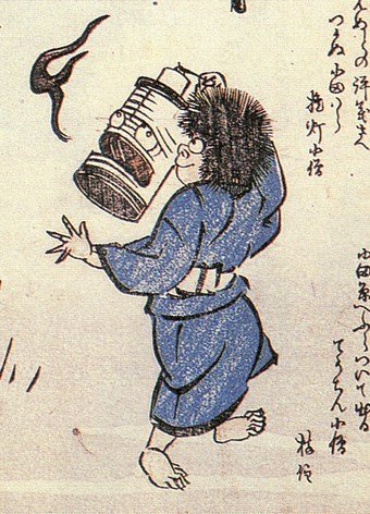 提灯小僧（竜斎閑人正澄『狂歌百物語』）