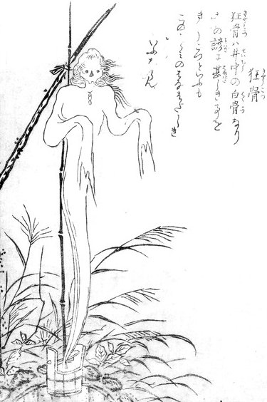 狂骨（鳥山石燕『今昔百鬼拾遺』）