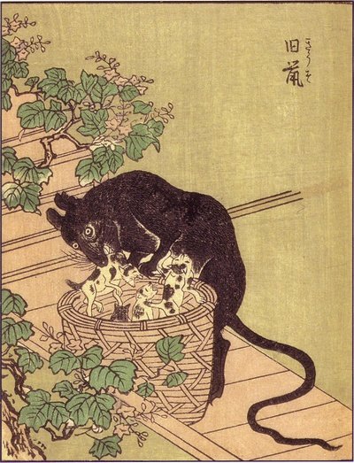 旧鼠（竹原春泉『絵本百物語』）