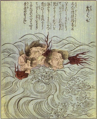 舞首（竹原春泉『絵本百物語』）