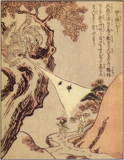 野鉄砲（竹原春泉『絵本百物語』）