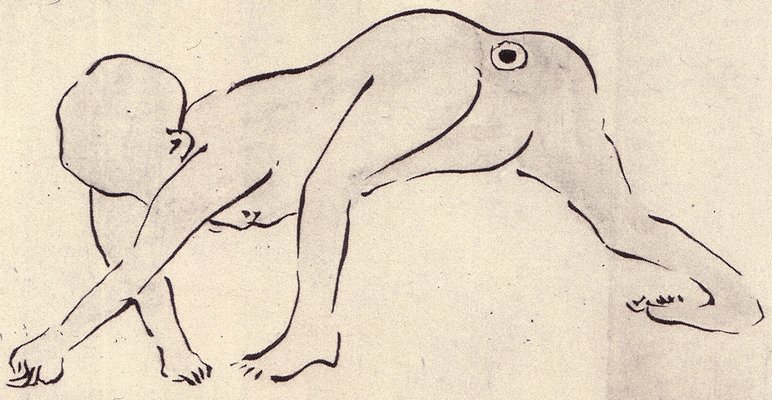 のっぺらぼう（与謝蕪村『蕪村妖怪絵巻』）