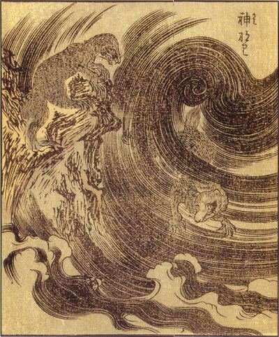 雷獣（竹原春泉『絵本百物語』）