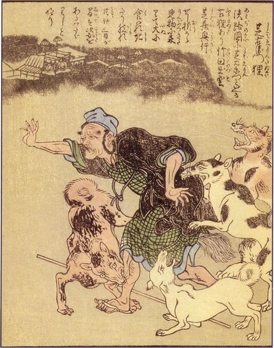 芝右衛門狸（竹原春泉『絵本百物語』）