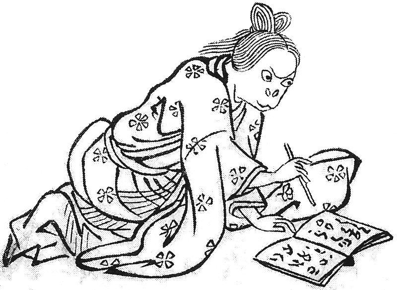 白児（鳥山石燕『画図百鬼夜行』）