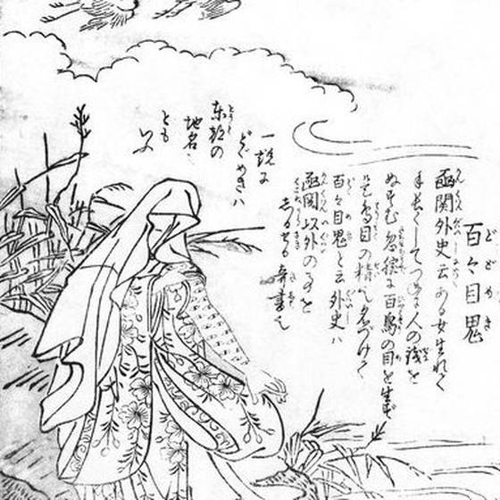 百々目鬼（鳥山石燕『今昔画図続百鬼』）