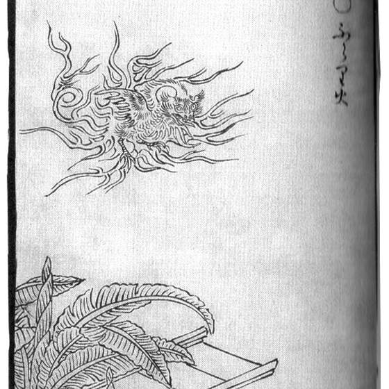 ふらり火（鳥山石燕『画図百鬼夜行』）