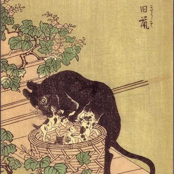 旧鼠（竹原春泉『絵本百物語』）