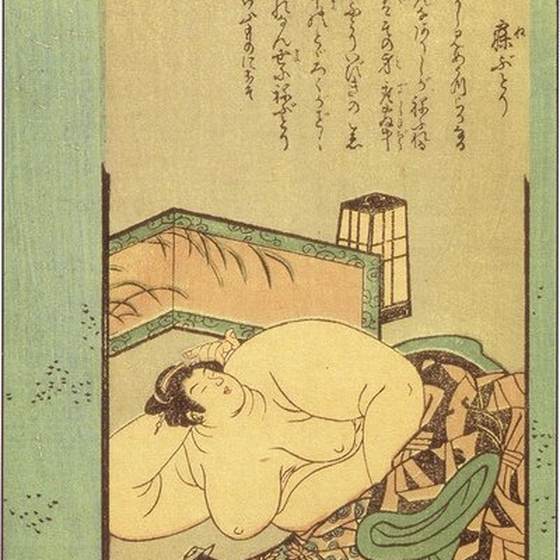 寝肥（竹原春泉『絵本百物語』）