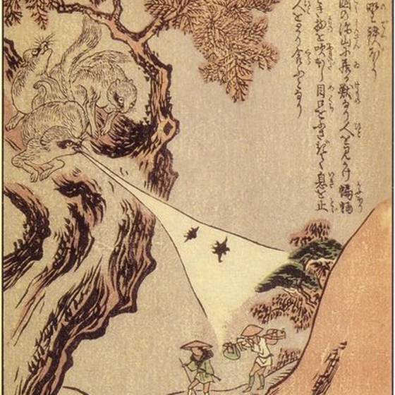野鉄砲（竹原春泉『絵本百物語』）