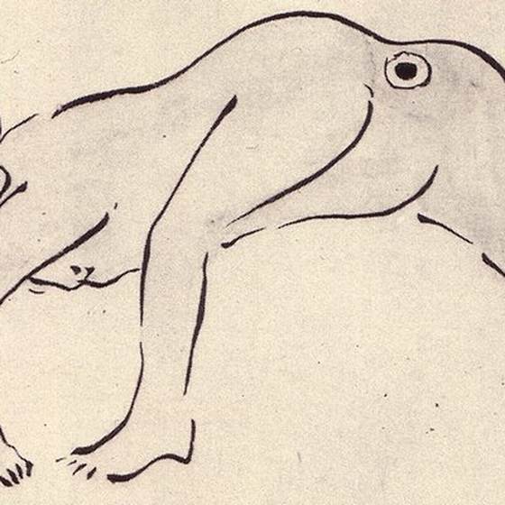 のっぺらぼう（与謝蕪村『蕪村妖怪絵巻』）