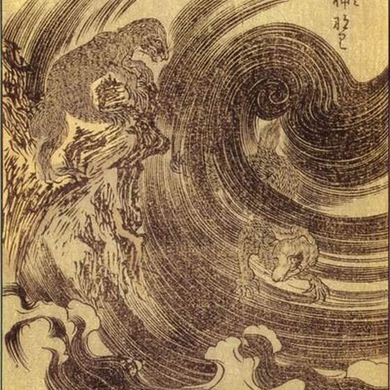 雷獣（竹原春泉『絵本百物語』）