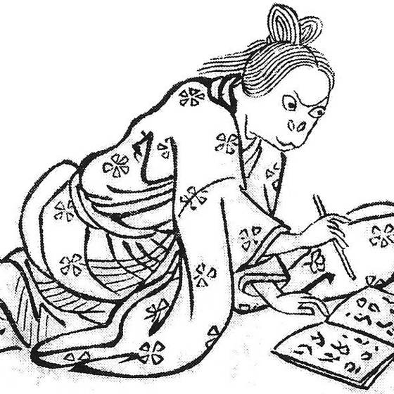 白児（鳥山石燕『画図百鬼夜行』）