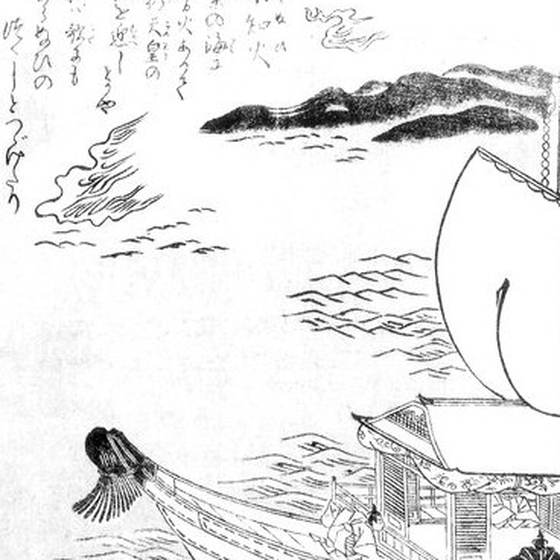 不知火（鳥山石燕『今昔画図続百鬼』）