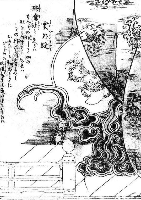 雲外鏡（鳥山石燕『画図百器徒然袋』）